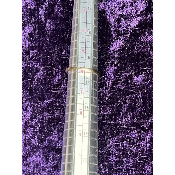 Solid 14k Gold Ring with 6 Diamonds 2 Fresh Water Pearls Size 5.75 Weight 4 Gram - Picture 6 of 9